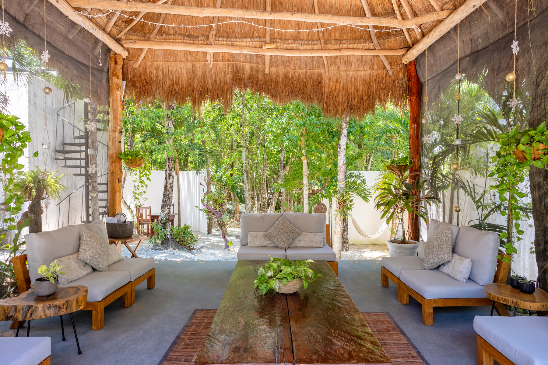 The open-air palapa at Tulili