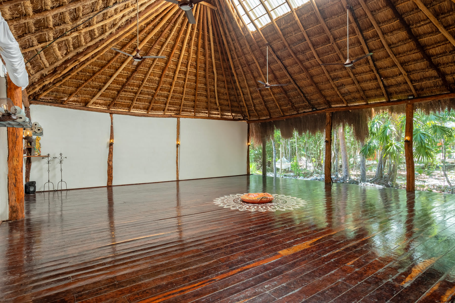 The open-air yoga shala