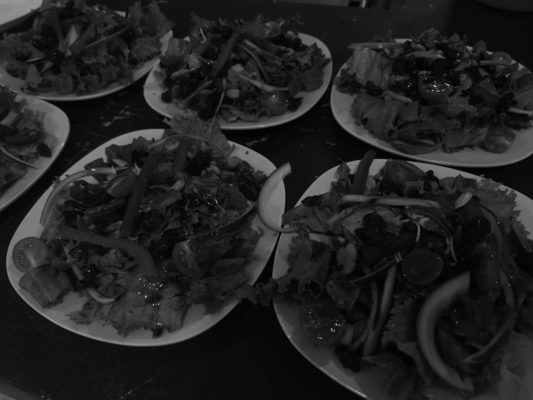 Colourful salads